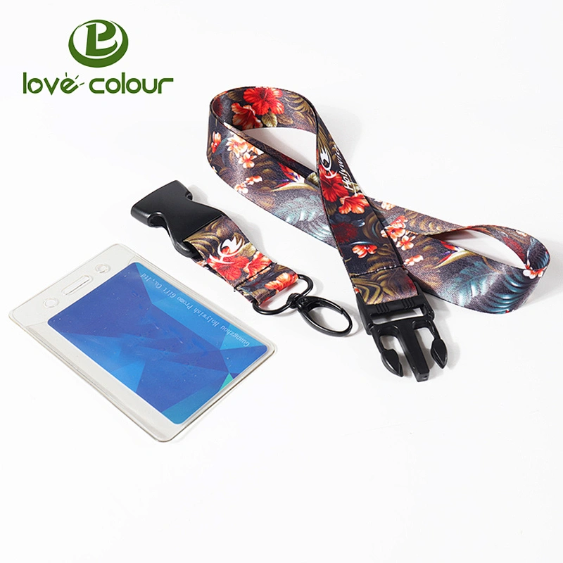 Personalized fashion custom printed card holder lanyard for new year