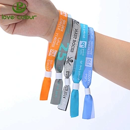 Festival Birthday Party Activity dedicated Custom Design Security Fabric Wristband