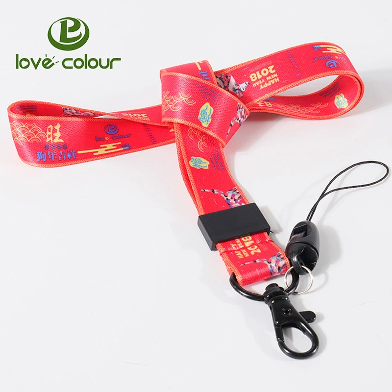 Sublimation Red Color Neck Straps Lanyards for Mobile Phone