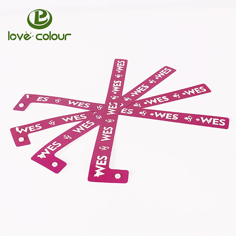 Custom unique vinyl wristbands with full-color imagery and text