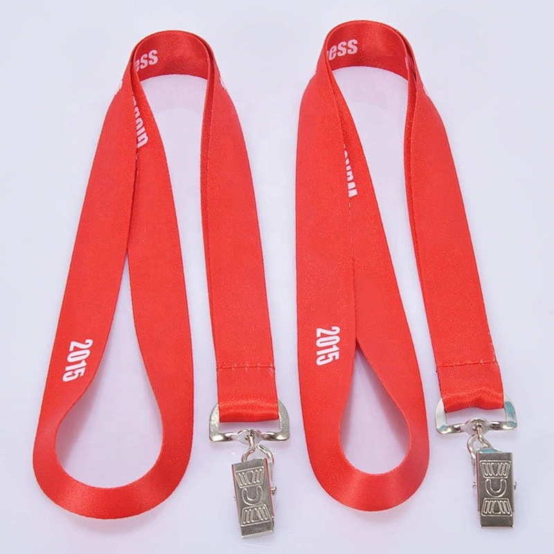 Promotional Gift Advertising Heat Transfer Printing Custom Logo Polyester Lanyard Strap For ID Card
