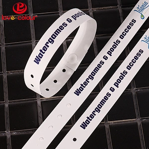 L shape adult size cheap custom give away customized vinyl wristbands for events