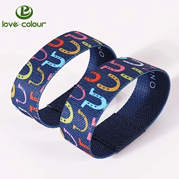 New custom promotional gift items fashion elastic wristband for music party