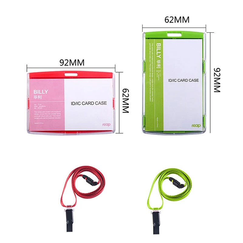 Wholesale plastic conference id card holder / working badge holder