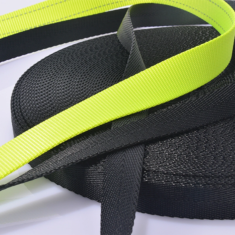Custom 3/8 inch solid color wholesale nylon black fabric ribbon