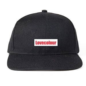 Cheap 100% cotton black color custom logo sport hat caps