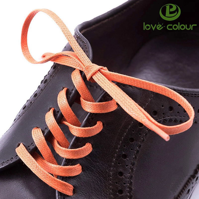 Custom Color Shoelace Printing Logo Shoelaces Flat Style Shoe Lace