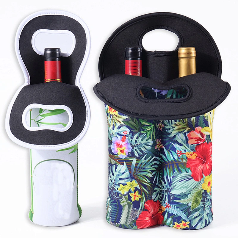 Custom Eco Friendly Neoprene Material Made Bottle Cooler Bags For Promotion