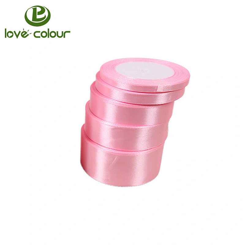 Most popular new style dyeing techniques colorful polyester satin ribbon