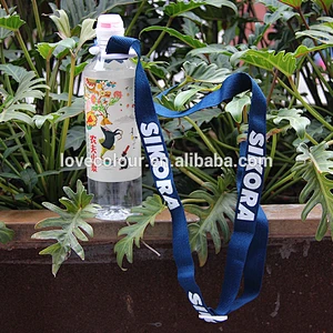 Cheap custom water bottle lanyards drink bottle holder lanyard