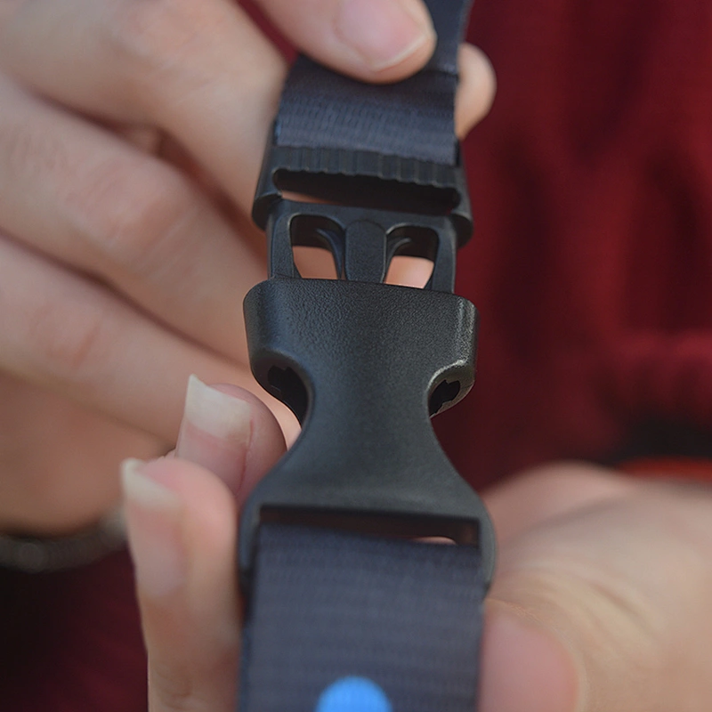 Custom black plastic buckle for strap lanyard/ bag/backpacks/webbing