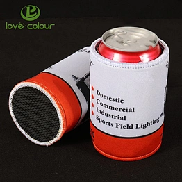 Fashion Style Beautiful Insulated Neoprene Foam Beer Can Cooler Sleeve Case
