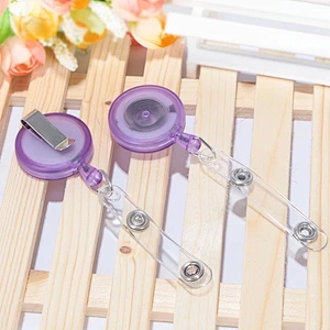 Custom plastic retractable badge reel for keychain