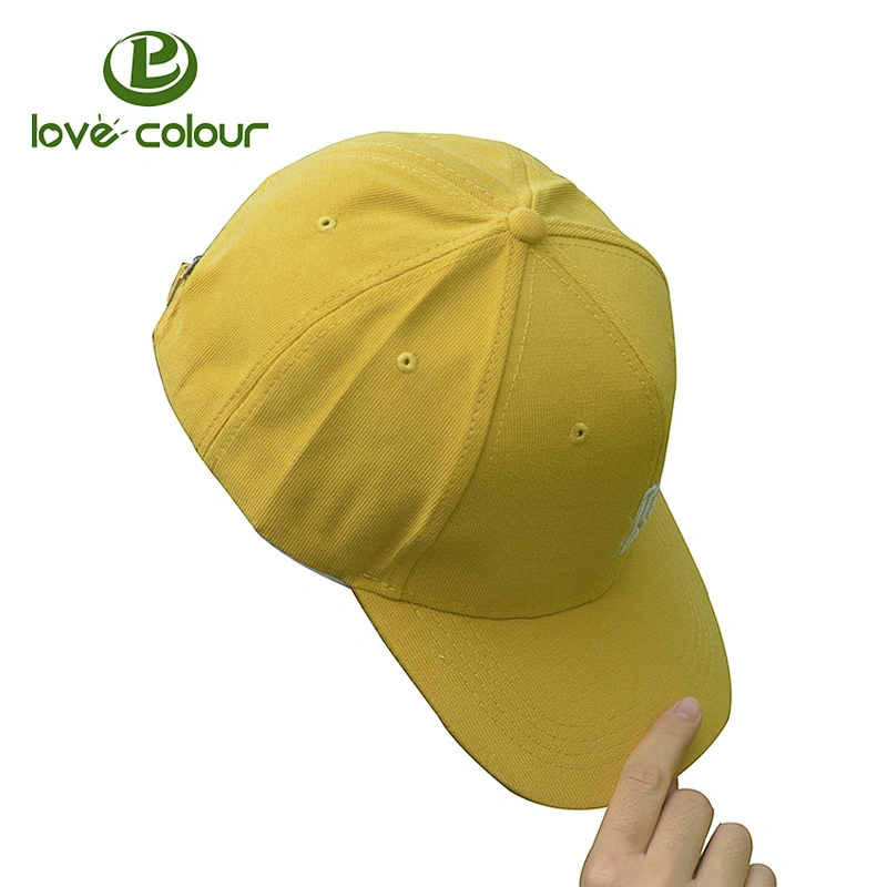 OEM cotton promotional baseball cap with custom logo