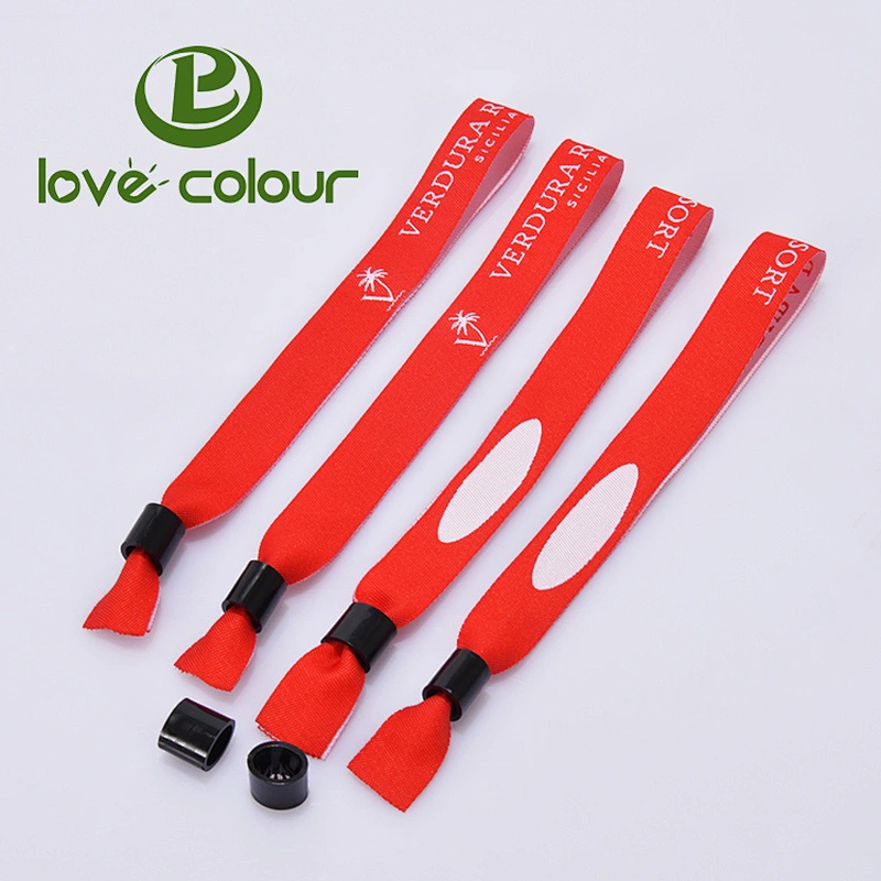 Fashion custom fabric polyester wristband for VIP