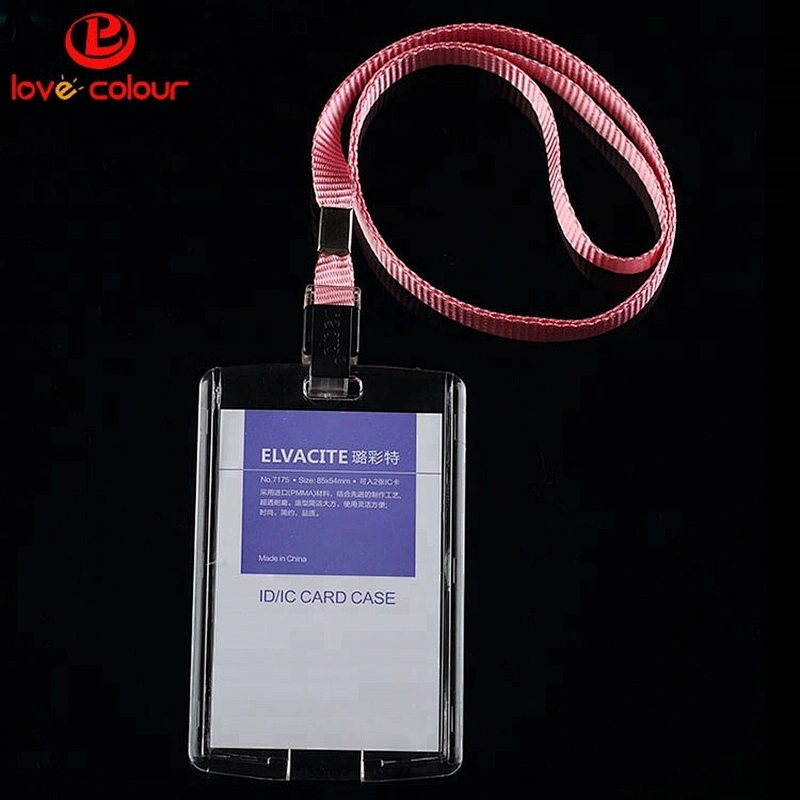 Vertical ID Heavy Duty Plastic Card Holder For Wholesale