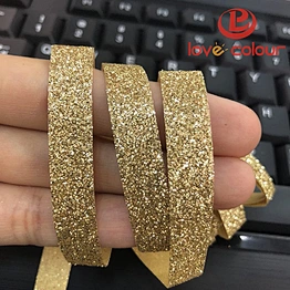 Custom gold polyester decorative ribbon for packing chocolate