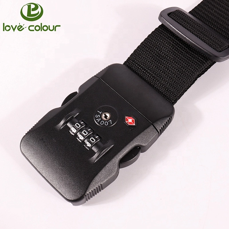 Custom Wholesale Tsa Lock Travel Luggage Belt for Promotion