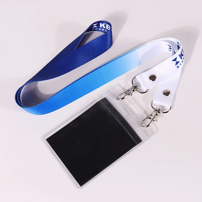 Custom Polyester Lanyard With Double Hooks For Event ID Holder