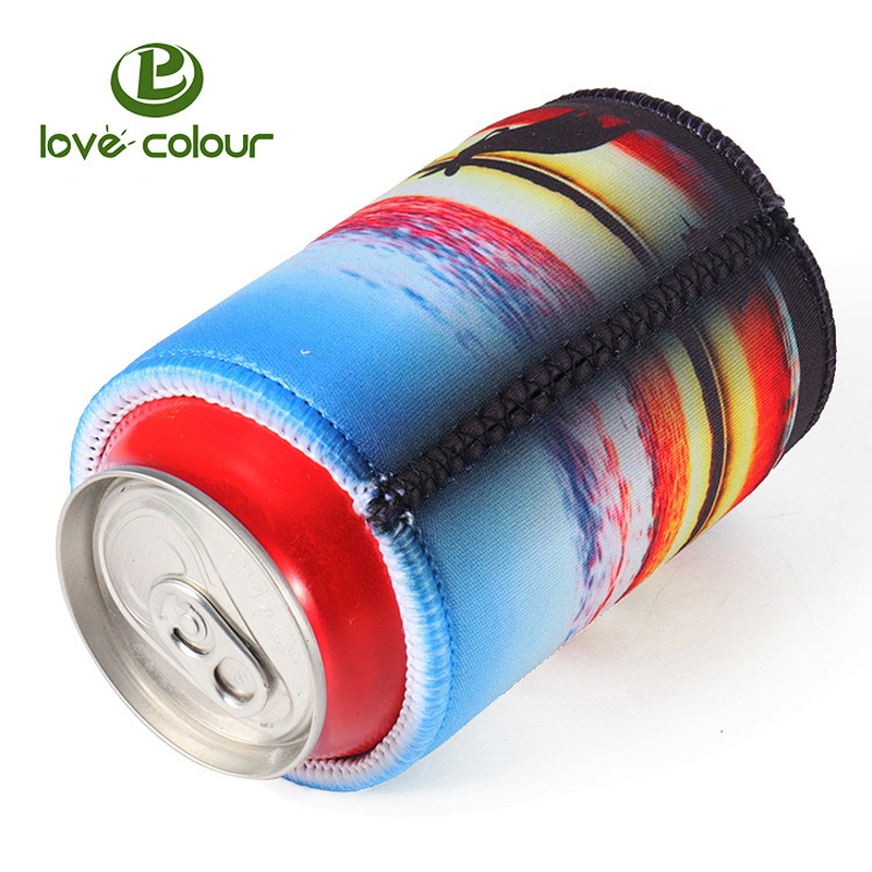 Custom logo printing slim blank can cooler sleeves neoprene stubby holders 330ml Insulation beer can coozies