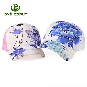 Promotional sample free light mesh baseball caps for girls