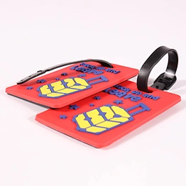 Custom Travel Cute Silicone Label Personalized PVC ID luggage name tags