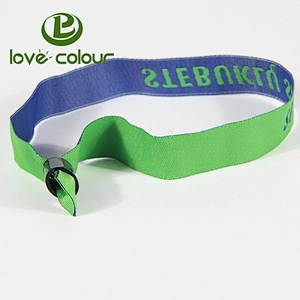 Custom polyester jacquard personalized wristband cheap woven bracelets