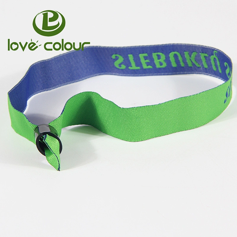 Custom polyester jacquard personalized wristband cheap woven bracelets