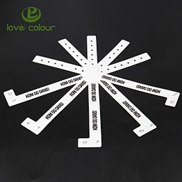 Eco Friendly Custom White Color ID Vinyl Wristband for Hospital