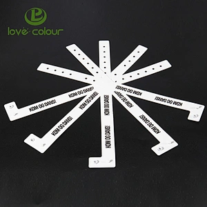 Eco Friendly Custom White Color ID Vinyl Wristband for Hospital
