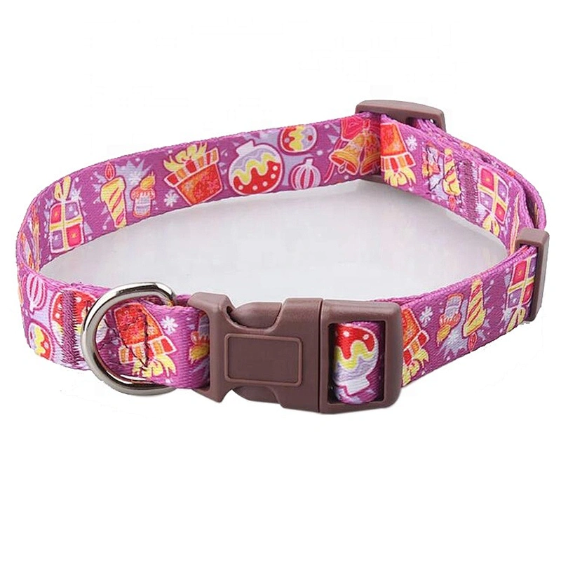 Training Dog Necklace Custom Sublimation Printing Adjustable Pet Collar