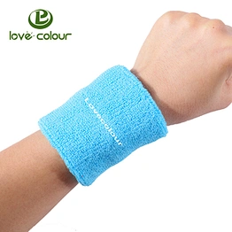 High breathable personalized custom blue sweatbands in bulk