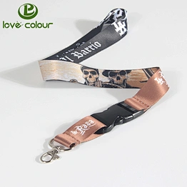 Factory direct sale custom polyester lanyards strap for keys