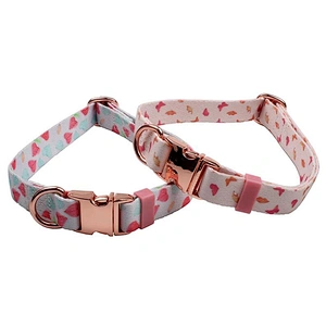 Heavy Duty Metal Hardware Polyester dog pets collar