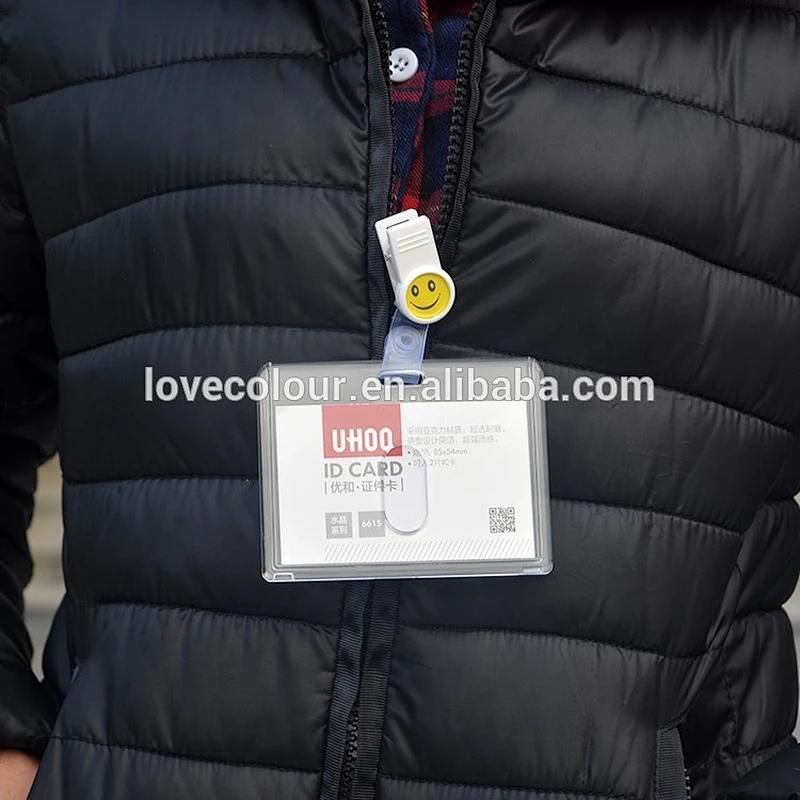 New product hard plastic ID card holders custom