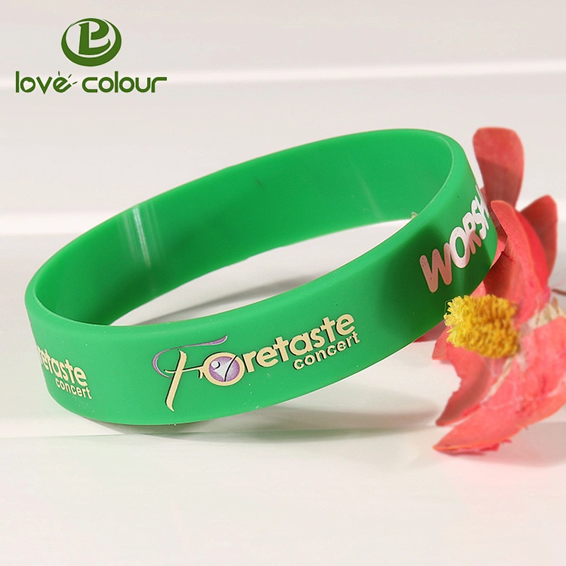 Custom bulk cheap plain silicone wristbands with silkscreen printing