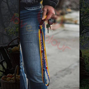 Durable Custom silkscreen keychain lanyard printing logo