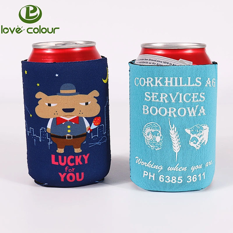 Custom Logo Printed Neoprene Cooler Collapsible Can Sleeves
