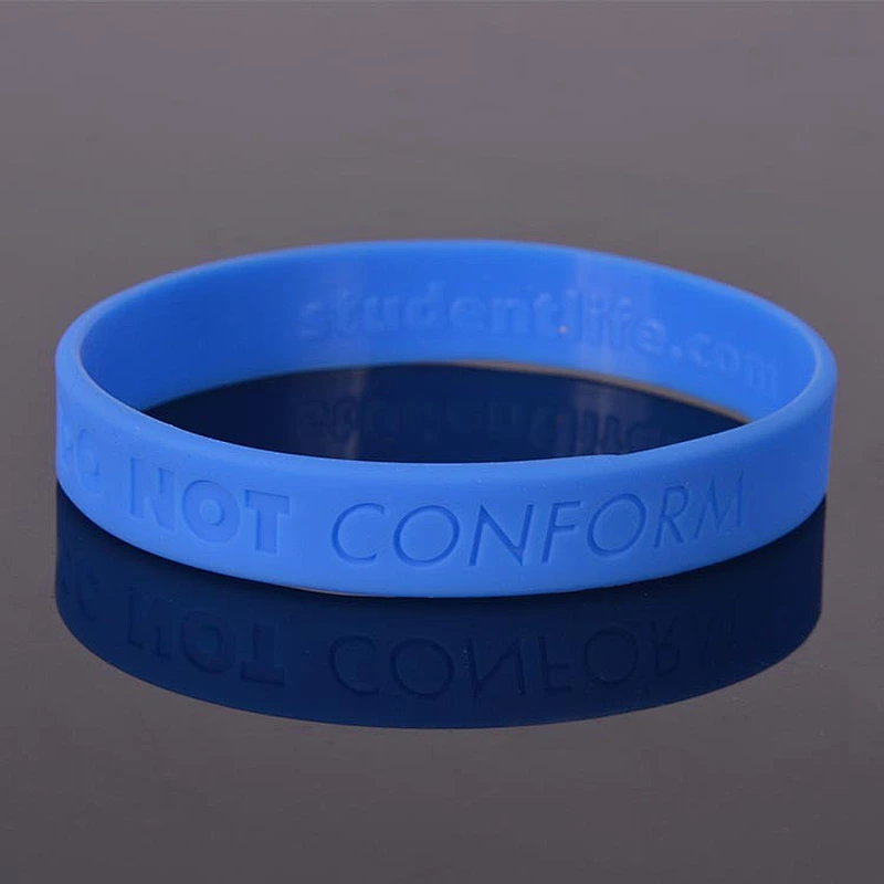 Custom Cheap 100% Silicone Souvenirs Wristband/Silicone Printed Band