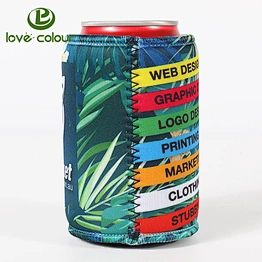 Party Neoprene Insulated Stubby Holder Flexible Can Shaped Cooler Sleeve  Cover