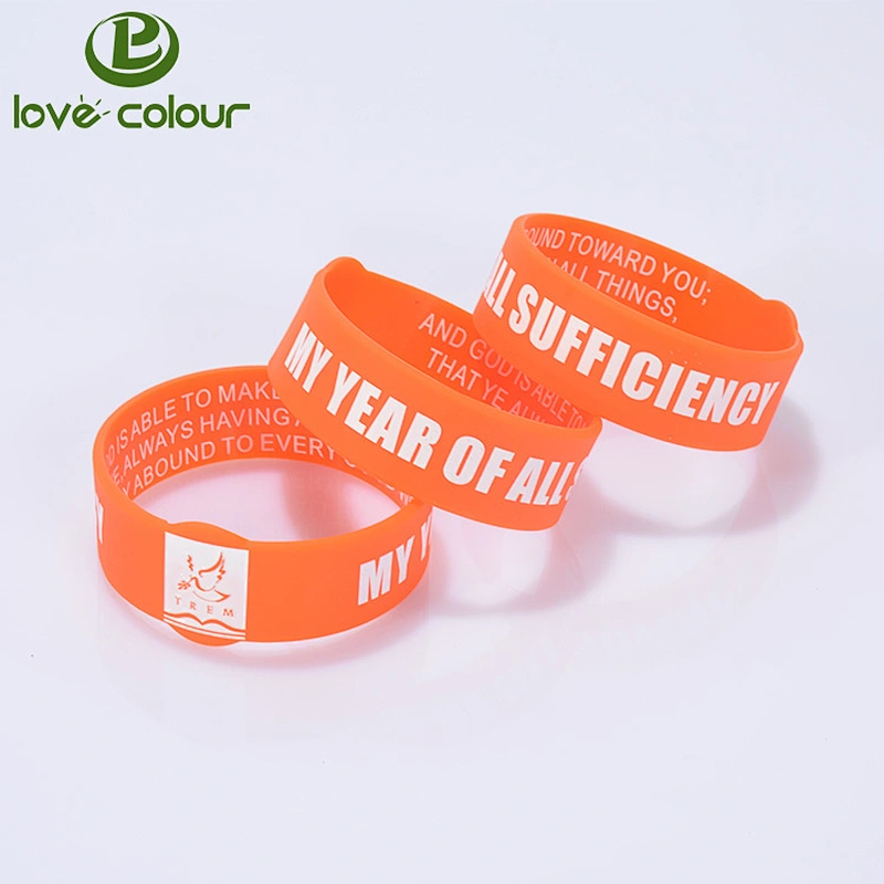 Custom slim printed logo silicone wristband 5mm thin rubber bracelet