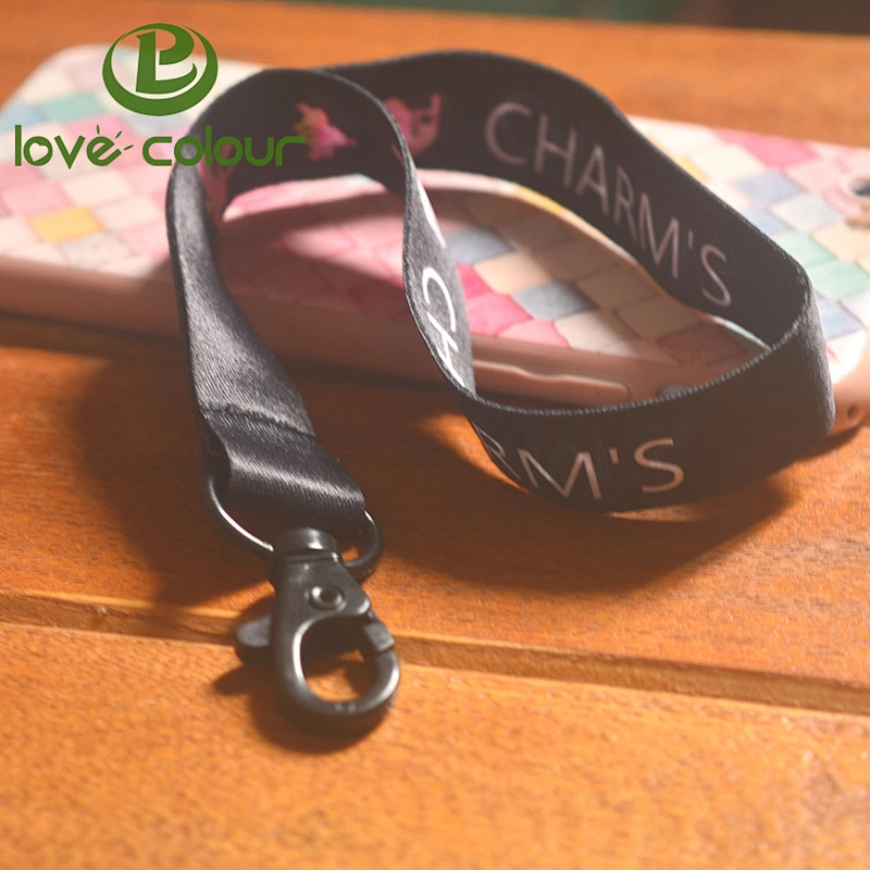 Guangzhou Factory high quality custom short wrist lanyard keychain