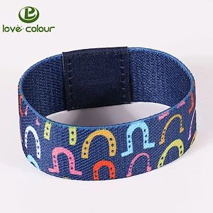 Polyester fancy custom soft elastic wristband bracelet