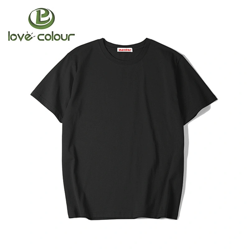 Factory Custom Grey Cotton/ Polyester T Shirt With Printing Your Own Logo Blank Men T-Shirt