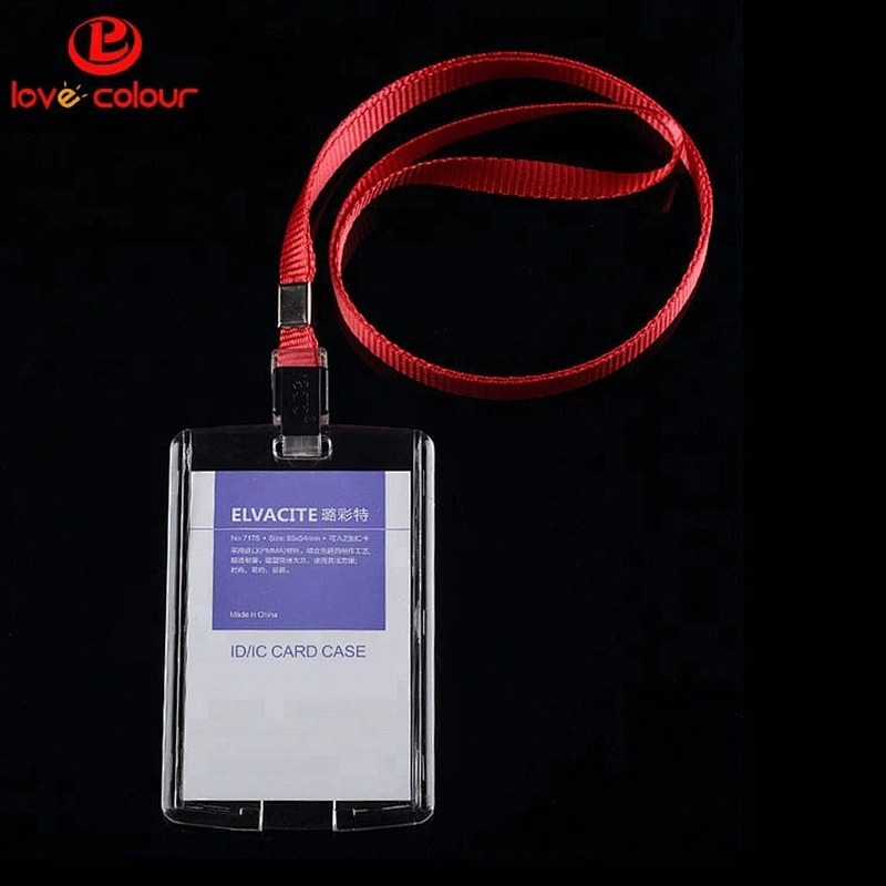 Vertical ID Heavy Duty Plastic Card Holder For Wholesale