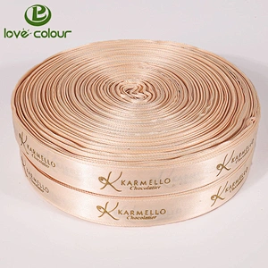 Guangzhou customize 4 inch polyester satin ribbon
