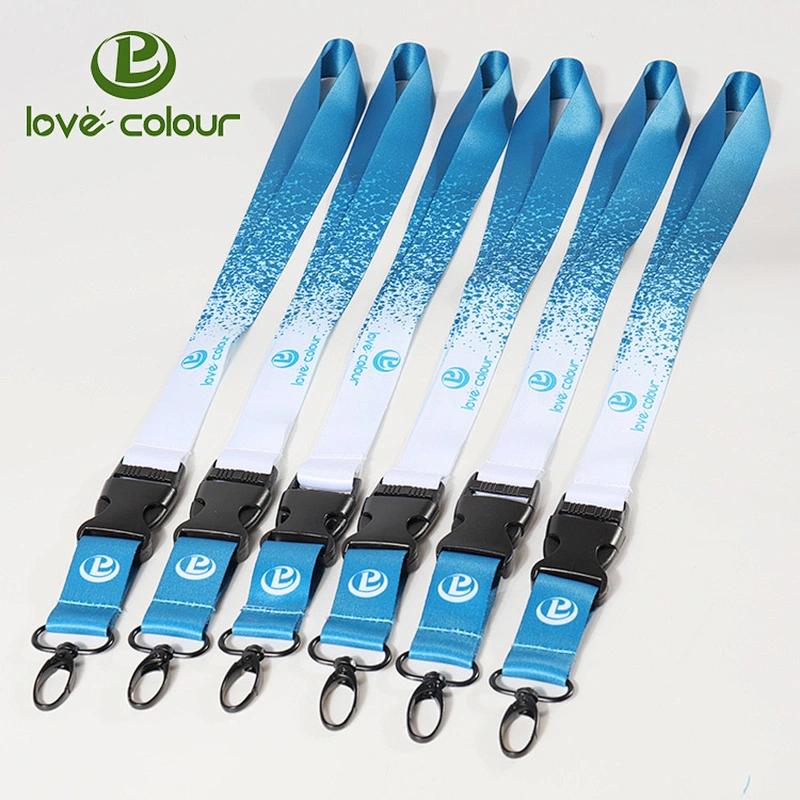 Colorful Neck Strap Lanyard with Strong Metal Clip for ID Badge Holder and Key Holder