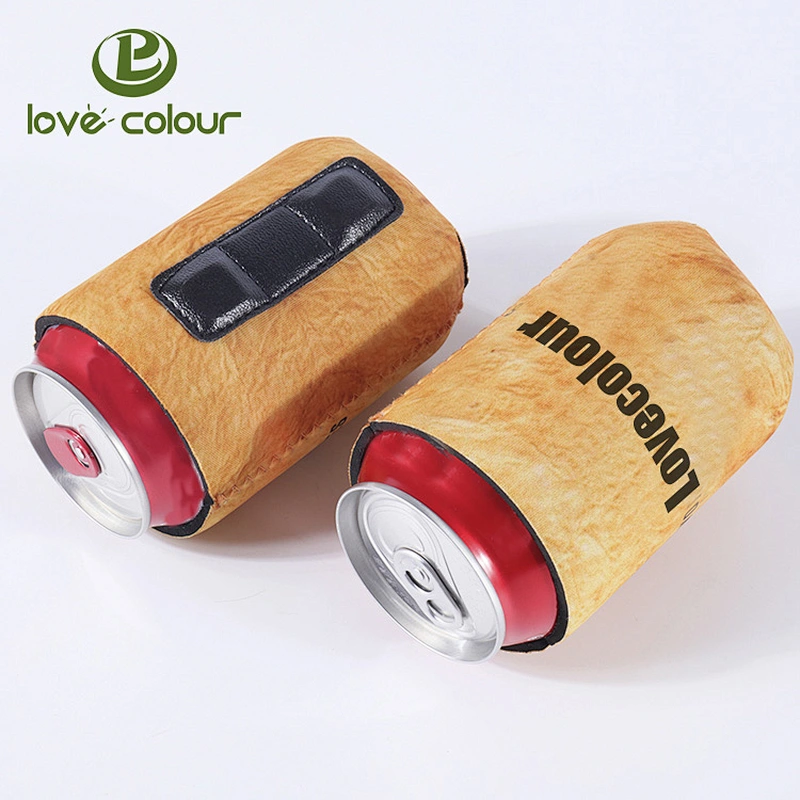 Customized magnets foldable neoprene magnetic can holder cooler sleeve