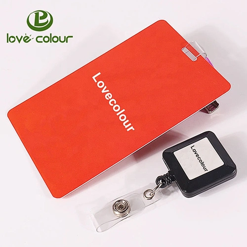 Custom visitor badges/plastic vertical ID holders