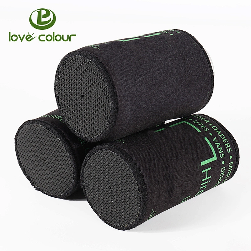 Custom Durable Can Neoprene Coolies Black Color Beer Bottle Sleeve Coolers